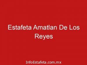 Estafeta Amatlan De Los Reyes
