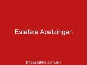 Estafeta Apatzingan