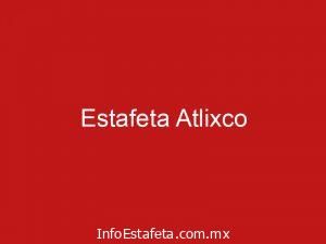 Estafeta Atlixco