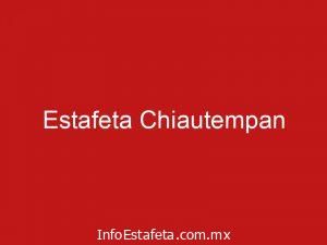 Estafeta Chiautempan