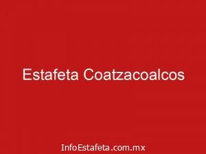 Estafeta Coatzacoalcos