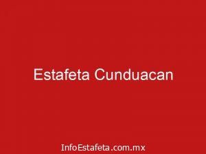 Estafeta Cunduacan