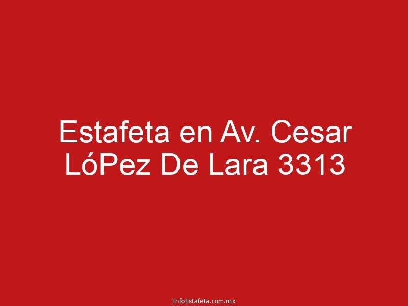 Estafeta en Av. Cesar LóPez De Lara 3313