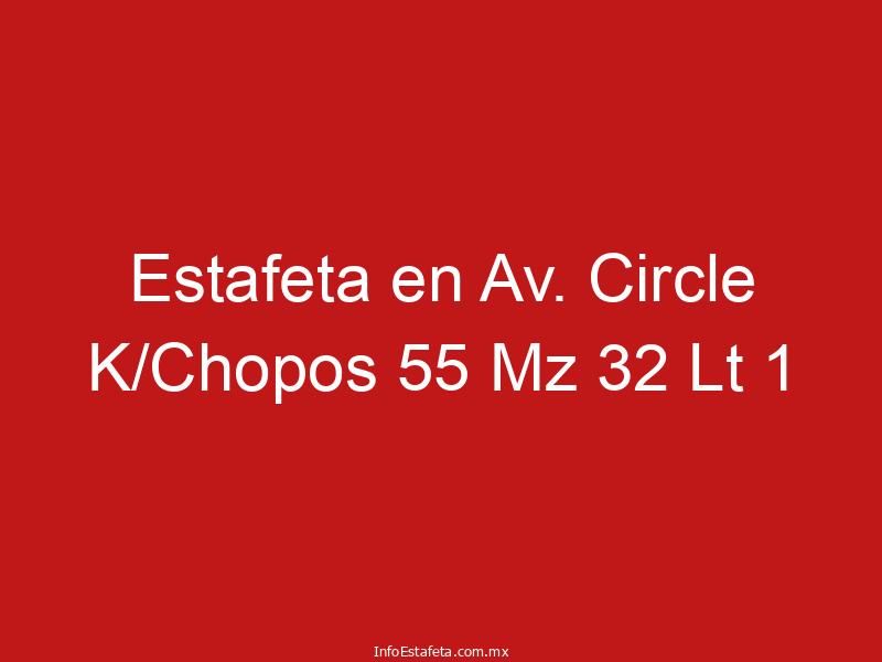Estafeta en Av. Circle K/Chopos 55 Mz 32 Lt 1
