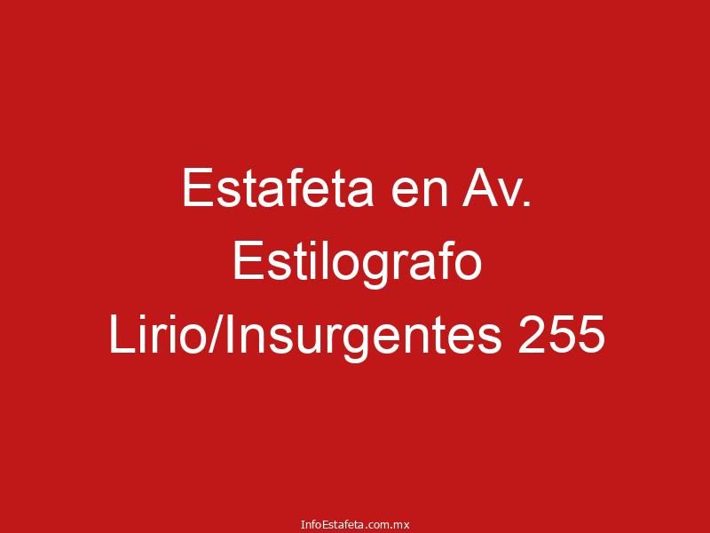 Estafeta en Av. Estilografo Lirio/Insurgentes 255