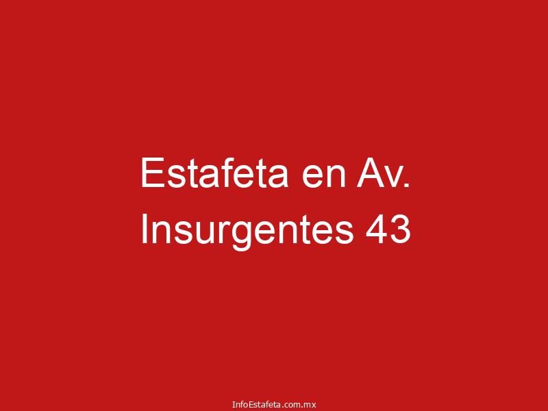 Estafeta en Av. Insurgentes 43