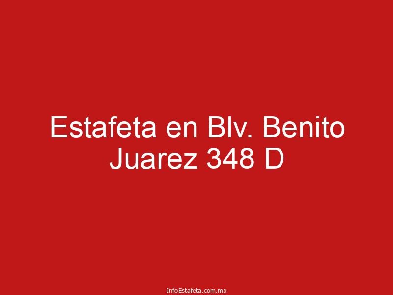Estafeta en Blv. Benito Juarez 348 D
