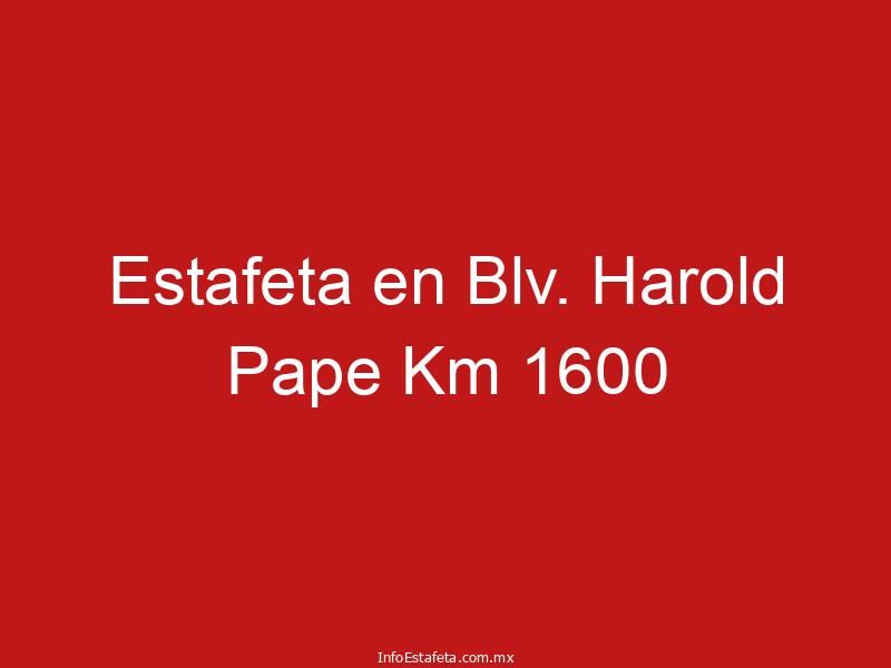 Estafeta en Blv. Harold Pape Km 1600
