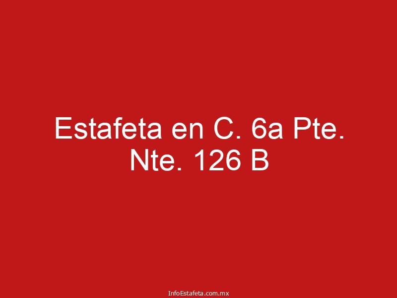Estafeta en C. 6a Pte. Nte. 126 B