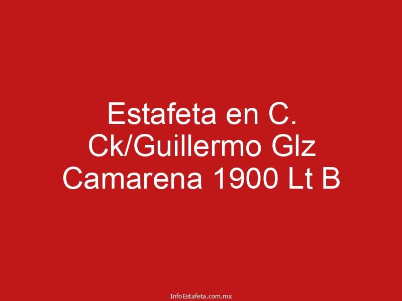 Estafeta en C. Ck/Guillermo Glz Camarena 1900 Lt B