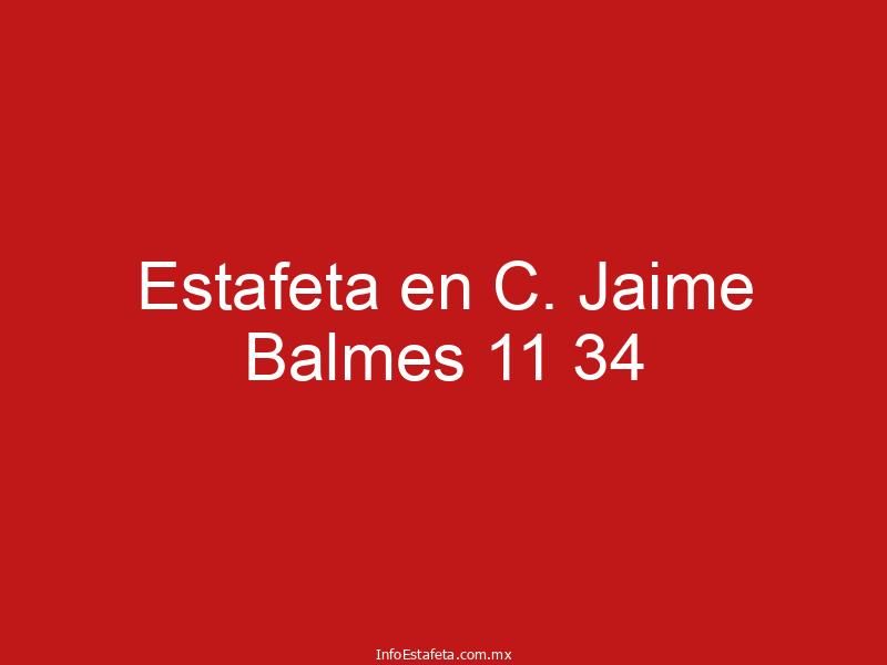 Estafeta en C. Jaime Balmes 11 34