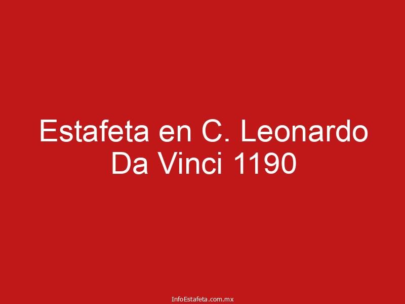 Estafeta en C. Leonardo Da Vinci 1190