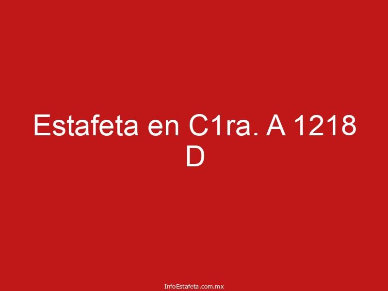Estafeta en C1ra. A 1218 D