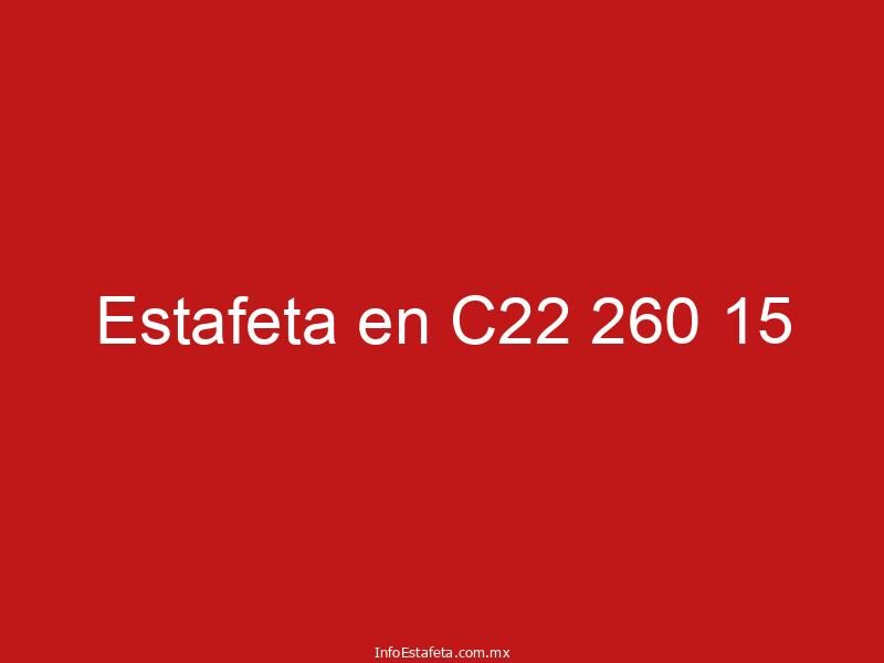 Estafeta en C22 260 15
