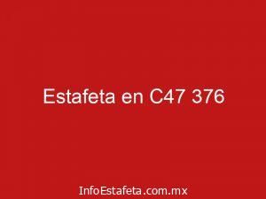 Estafeta en C47 376