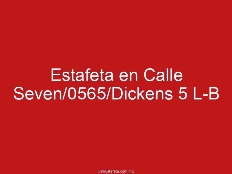 Estafeta en Calle Seven/0565/Dickens 5 L-B