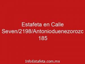 Estafeta en Calle Seven/2198/Antonioduenezorozc 185