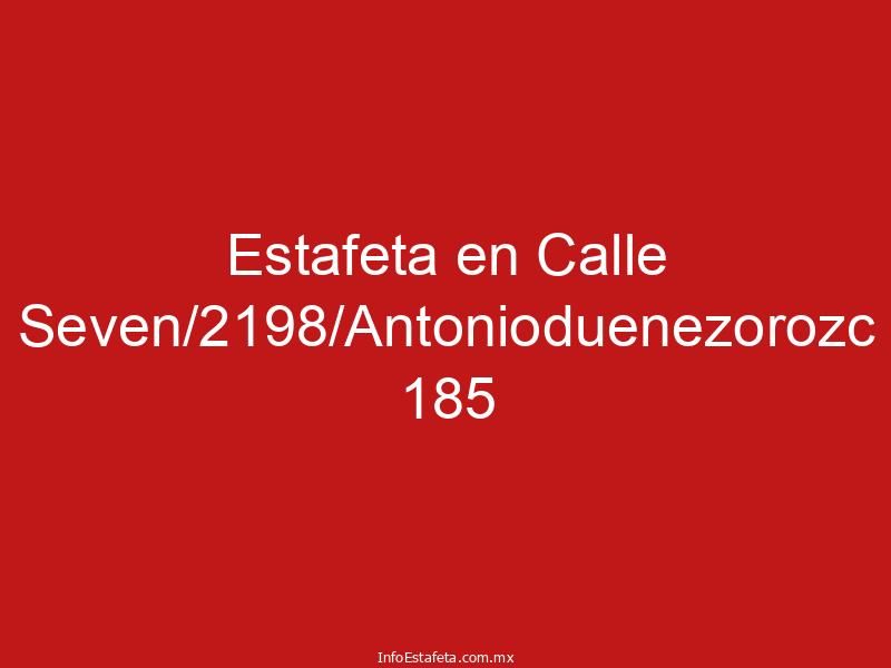 Estafeta en Calle Seven/2198/Antonioduenezorozc 185