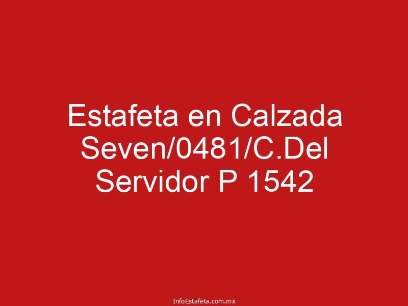 Estafeta en Calzada Seven/0481/C.Del Servidor P 1542