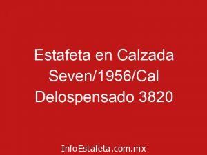 Estafeta en Calzada Seven/1956/Cal Delospensado 3820