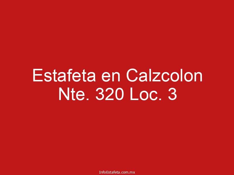 Estafeta en Calzcolon Nte. 320 Loc. 3