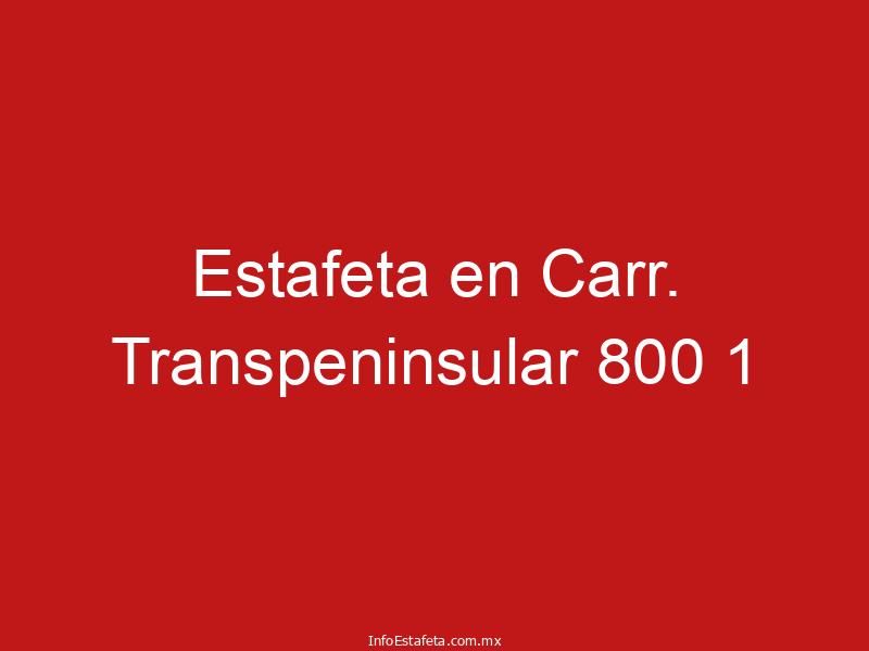 Estafeta en Carr. Transpeninsular 800 1