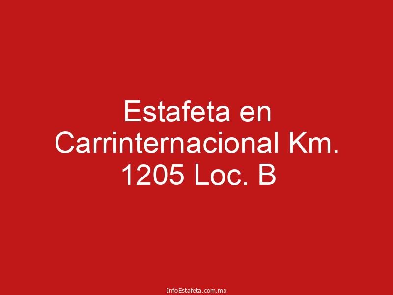 Estafeta en Carrinternacional Km. 1205 Loc. B