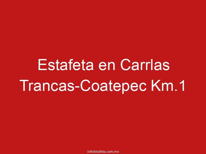 Estafeta en Carrlas Trancas-Coatepec Km.1
