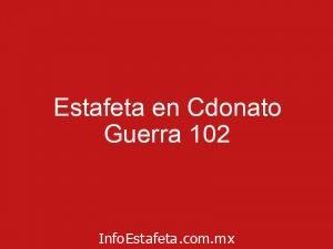 Estafeta en Cdonato Guerra 102