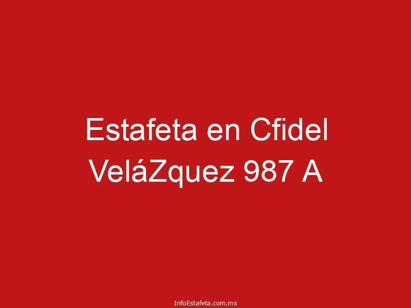Estafeta en Cfidel VeláZquez 987 A