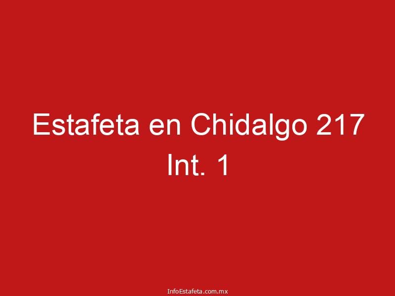 Estafeta en Chidalgo 217 Int. 1