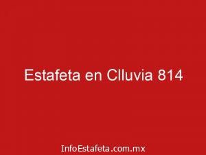 Estafeta en Clluvia 814