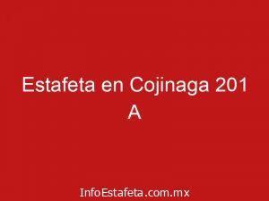 Estafeta en Cojinaga 201 A