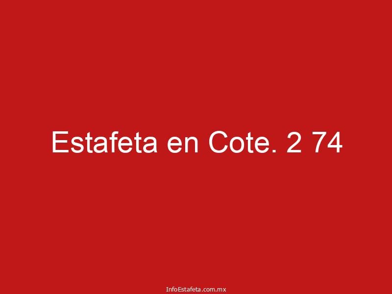 Estafeta en Cote. 2 74
