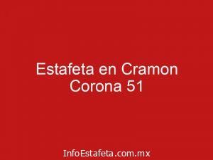 Estafeta en Cramon Corona 51