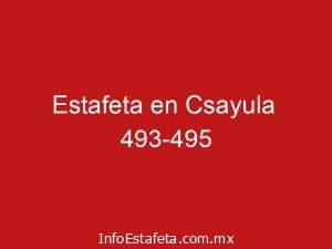 Estafeta en Csayula 493-495