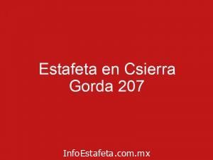 Estafeta en Csierra Gorda 207