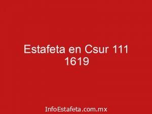 Estafeta en Csur 111 1619
