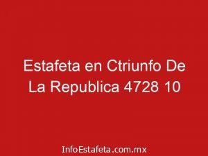 Estafeta en Ctriunfo De La Republica 4728 10