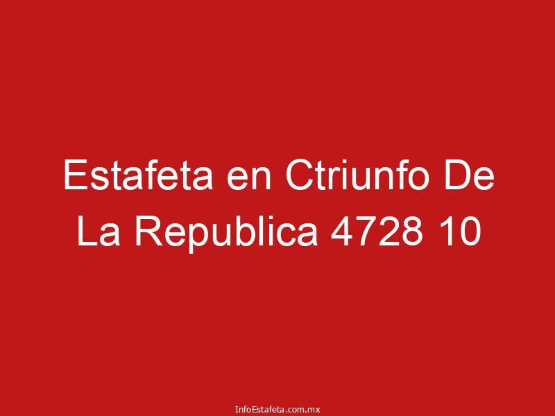 Estafeta en Ctriunfo De La Republica 4728 10