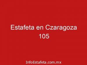 Estafeta en Czaragoza 105