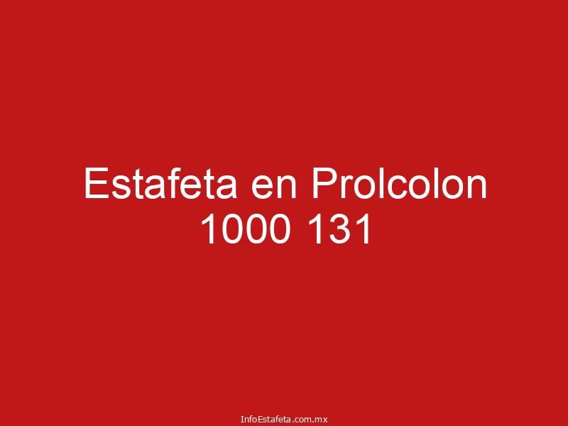 Estafeta en Prolcolon 1000 131