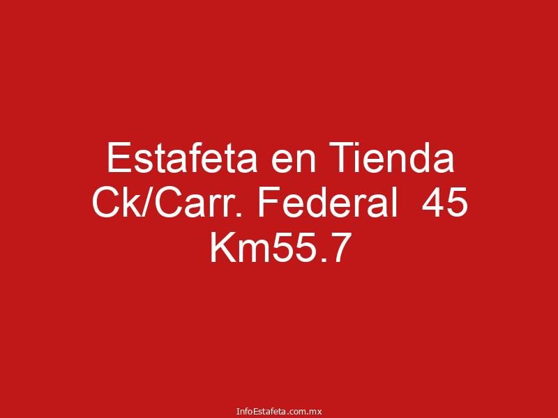 Estafeta en Tienda Ck/Carr. Federal  45 Km55.7