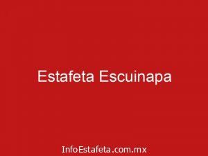 Estafeta Escuinapa