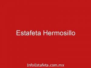 Estafeta Hermosillo
