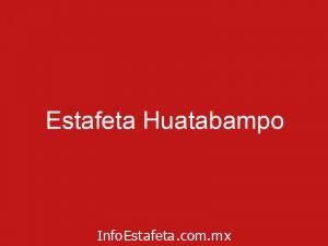 Estafeta Huatabampo