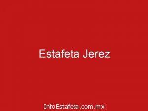 Estafeta Jerez