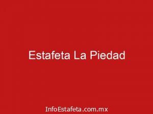 Estafeta La Piedad