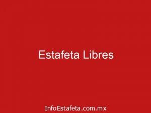 Estafeta Libres