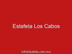 Estafeta Los Cabos
